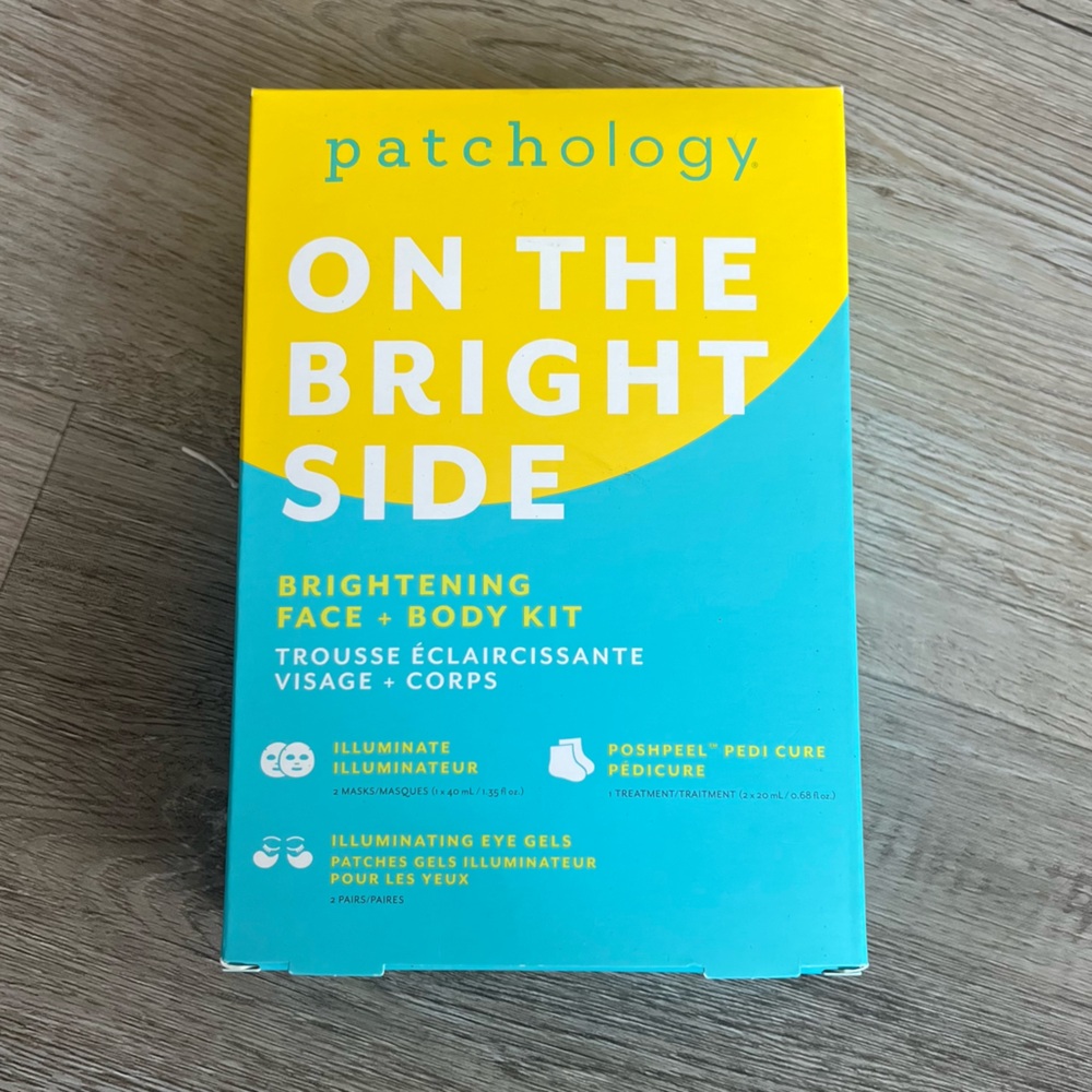 NWT Patchology On The Bright Side Brightening Face + Body Kit